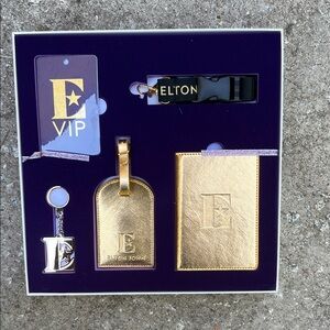 Elton John Gold Travel Accessory Collection